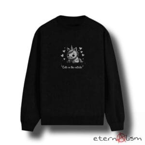 Ghostcore Graphic "Cute On the Outside" Unicorn Sweater