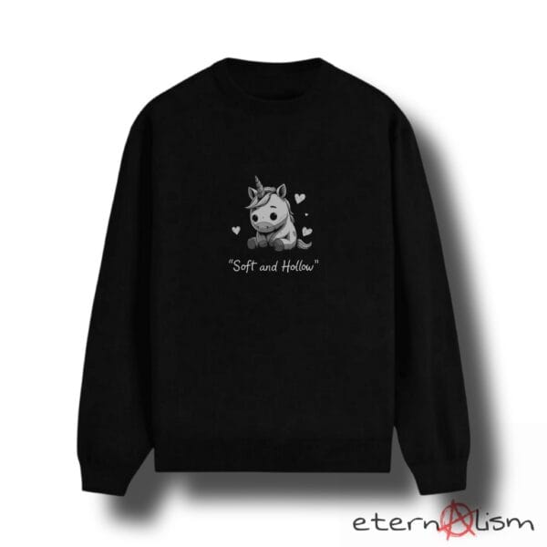 Ghostcore Graphic "Soft And Hollow" Unicorn Sweater