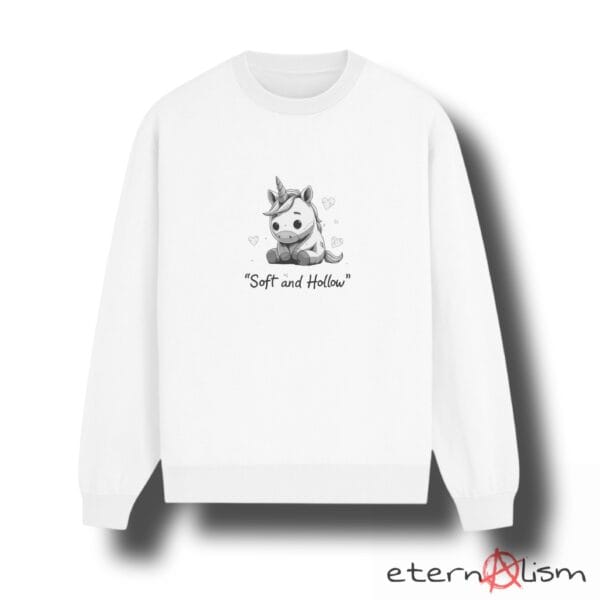 Ghostcore Graphic "Soft And Hollow" Unicorn Sweater - Image 2