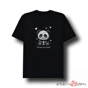 Ghostcore "Broken But Lovable" Graphic Panda Tee