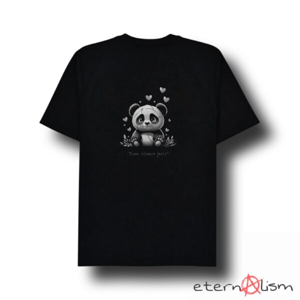 Ghostcore "Even Silence Feels" Graphic Panda Tee