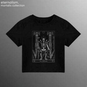Mortalis Tarot Crop Tee - The Emperor