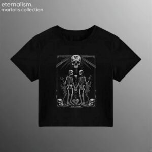 Mortalis Tarot Crop Tee - The Lovers