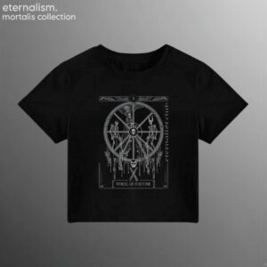 Mortalis Tarot Crop Tee - Wheel Of Fortune