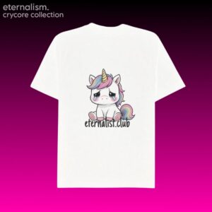Crycore Tee - Sad Unicorn (Front)