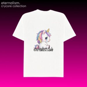 Crycore Tee - Sad Unicorn (Side)