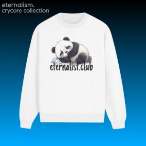 Crycore Sweater - Laying Panda (Side)