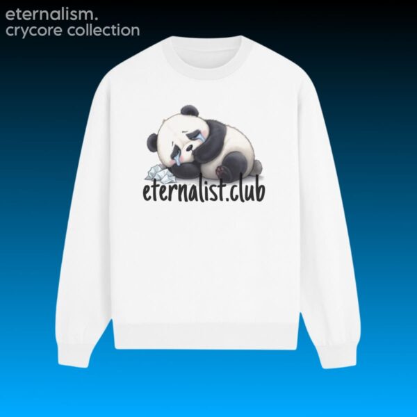 Crycore Sweater - Laying Panda (Side)