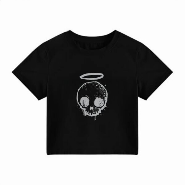 Angel Skull Crop Tee