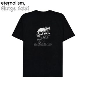 SLUDGE SAINT OVERSIZED T-SHIRT - SKULL FLOWER
