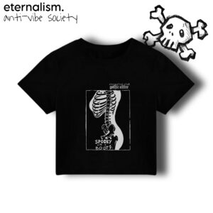 anti-vibe crop tee - spooky with a booty