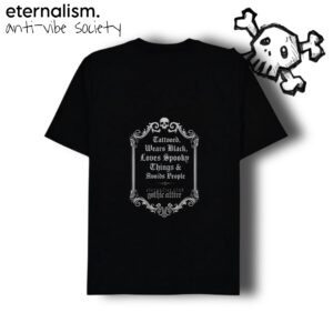 anti-vibe tee - tattooed, wears black